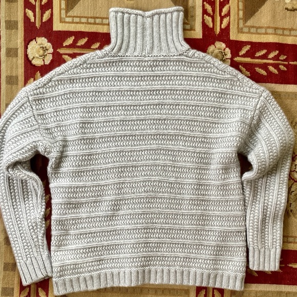 Garnet Hill | Cashmere Chunky Knit Turtleneck Sweater, Sz M* ♥ EUC - Picture 3 of 8
